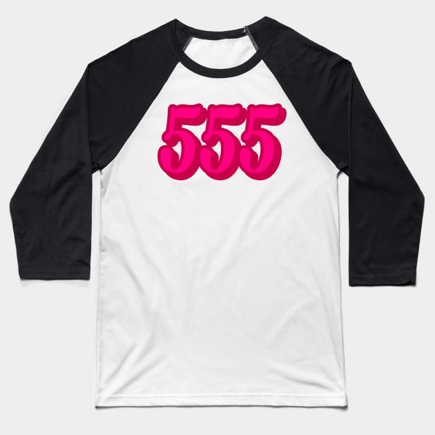 555 Baseball T-Shirt by bellalee7